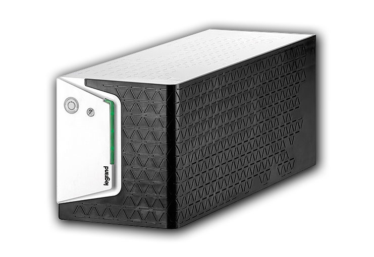 KEOR USV Anlage Standgerät 600VA / 360W mit 1 x Schuko- und 1 x IEC-Steckdose / USB HID