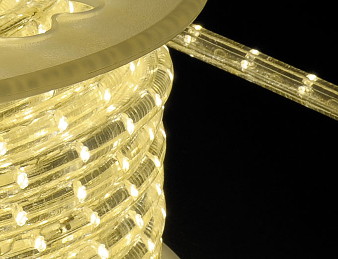 LED Lichtschlauch 13mm / 2.400K / warmweiß / Rolle 51 m / 230 V, P/m=3,2 W / 36 LEDs/m / für den Aussenbereich / kürzbar per 1,5 m