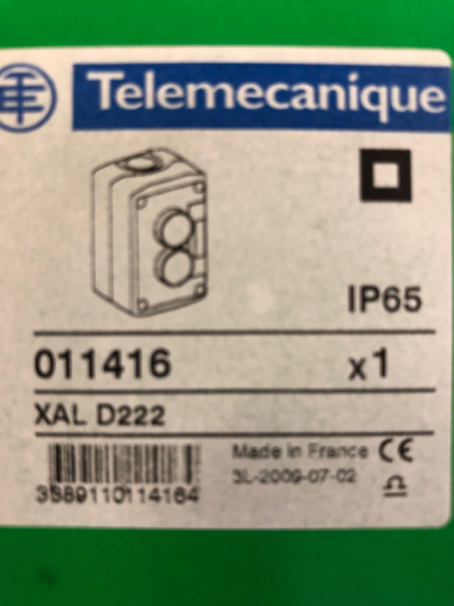 Komplett Gehäuse Cont. Box. XALD222/011416