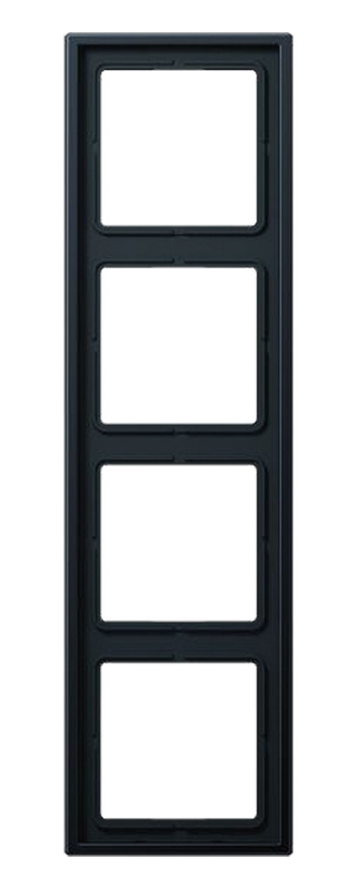 Jung Rahmen 4fach / 81 x 294 mm / Aluminium dark matt