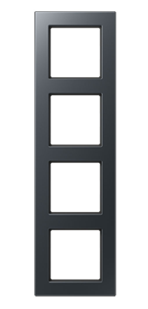 Jung Rahmen 4fach / 85 x 298 mm / Anthrazit matt