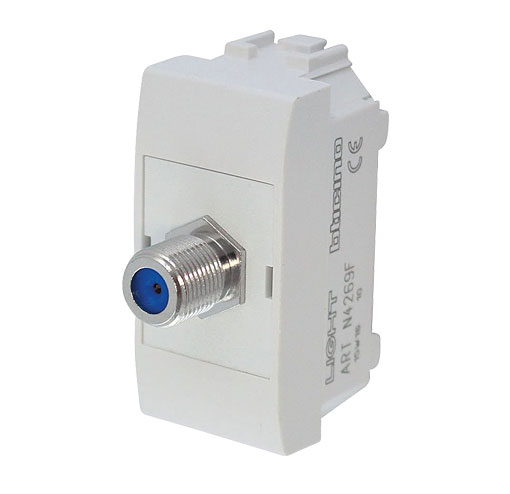 Bticino TV Einzeldose F75 / OHM 1M für F-Connector