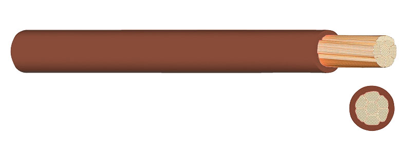 PVC - ADERLEITUNG H07V-K (Yf) 10 BRAUN / 100 METER BUND