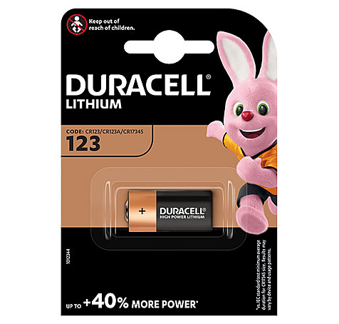 DURACELL ULTRA PHOTO LITHIUM 3V / 1.400mAh / DL123A / CR17345 - 1er Blister