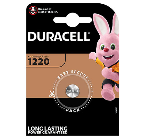 DURACELL ELECTRONICS LITHIUM KNOPFZELLE 3,00V / 35mAh / DL1220-CR1220 / 1er Blister