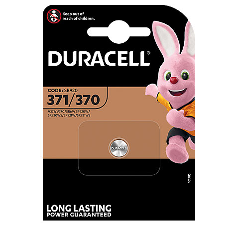 DURACELL WATCH SILVER OXIDE KNOPFZELLE 1,50V / 40mAh / SR920SW / 280-31 / 7271 / 1er Blister