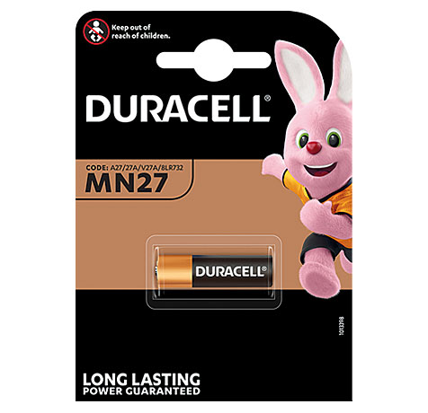 DURACELL SICHERHEIT ALKALINE 12,00V / 18mAh / MN27 / 1er Blister