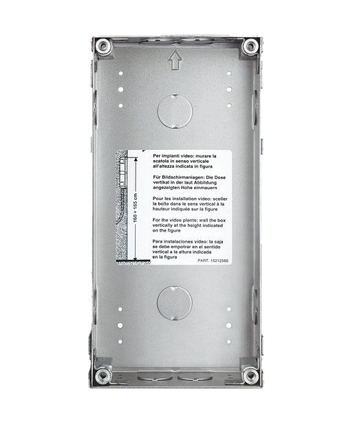 Bticino Unterputzkasten aus Metall für Türstation SFERA Robur, 2 Module