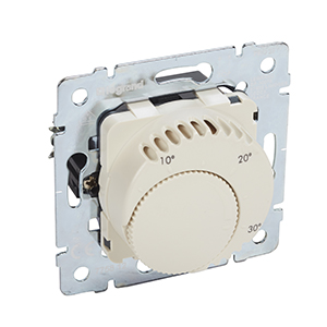 Einsatz Raumthermostat Standard Wechslerkontakt mandelweiss/ ivory