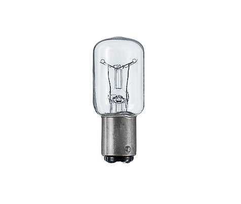 Nählichtlampe T22 / 120lm / 20W / Ba15d / 230V / klar