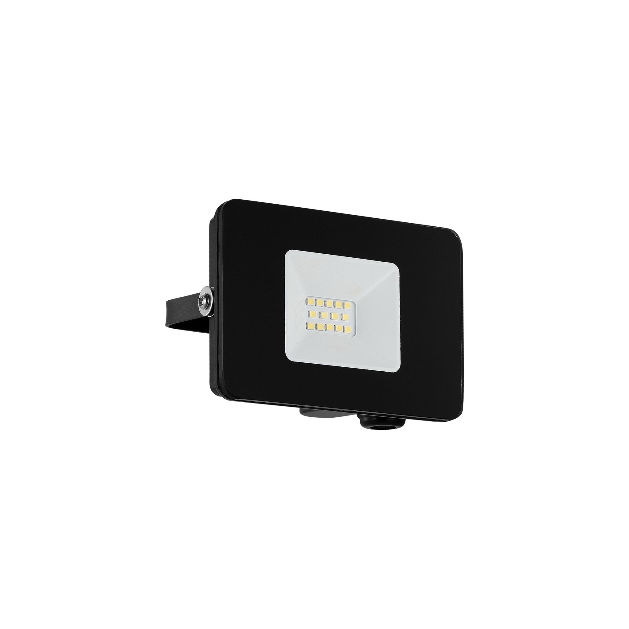 LED Flutlichtstrahler Serie FAEDO 3 schwarz  / 10W LED /  900 lm / 220V-240V / 5.000K / Neutralweiß ALU IP65 strahlwassergeschützt / A+