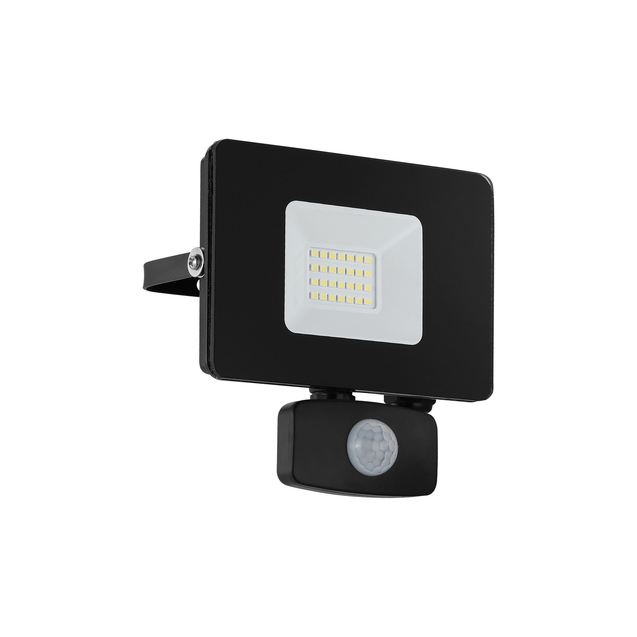 LED-Flutlichtstrahler schwarz mit Bewegungsmelder FAEDO 3 / IP44 / 1.800 lm / 20W / 230V / 5.000 K / Neutralweiß