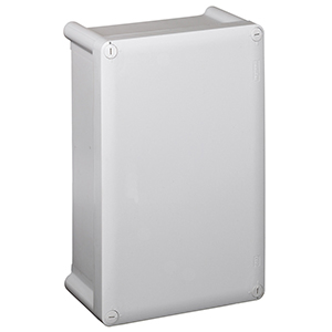 Abzweigdose rechteckig 130x75x74mm, glatt, grau 750° IP55 IK07