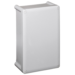 Abzweigdose rechteckig 360x270x124mm, glatt, grau 750° IP55 IK07