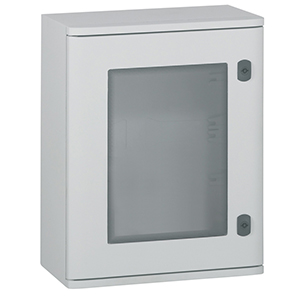 Marina Schrank 800 x 600 x 300mm, mit Fenster, lichtgrau
