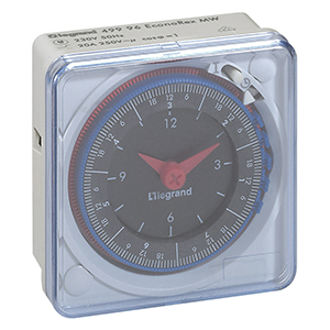 Analoge Fronttafeleinbauuhr EconoRex MW230V 50Hz