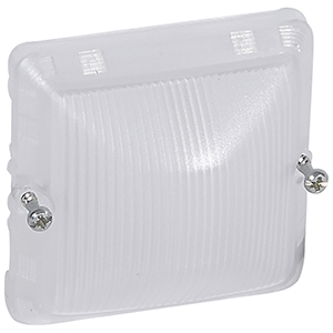 Haube transparent Feuchtraum Aufputz Plexo 55 grau