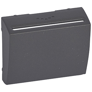 Abdeckung Hotel-Card-Schalter elektron.Beschriftungsfeld Galea dark bronze