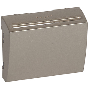 Abdeckung Hotel-Card-Schalter elektron.Beschriftungsfeld Galea titanium
