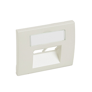Abdeckung RJ45 C5 C6 mit Beschriftungsträger Galea perlmutt