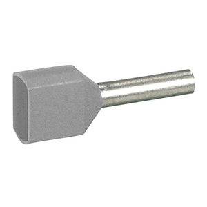 Aderendhuelse 2 x 2,5mm grau