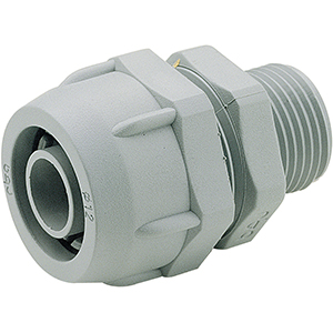 Verschr. M32 D=27 PA6 RAL7035