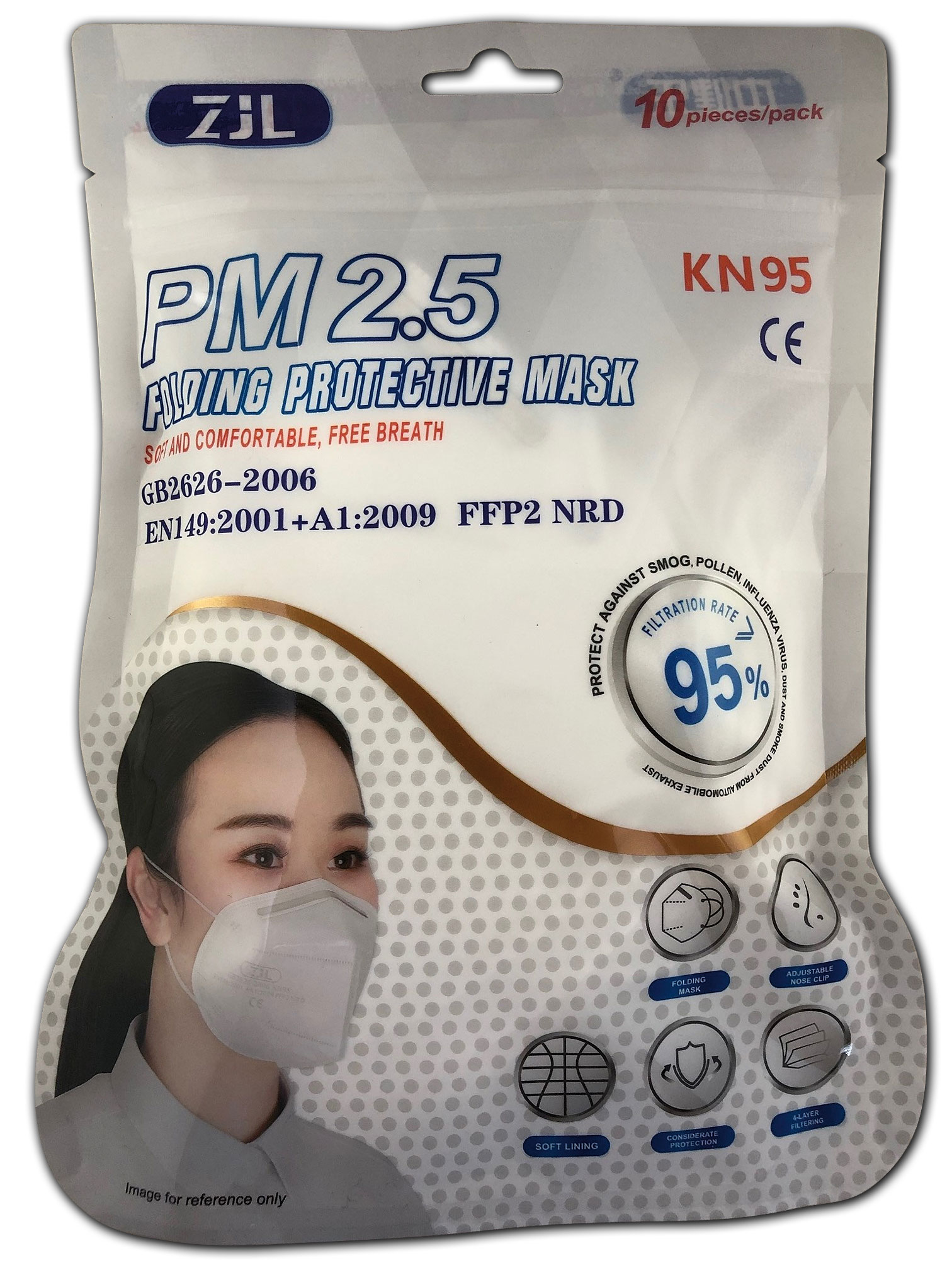 10 Stk. Packung FFP2-Maske