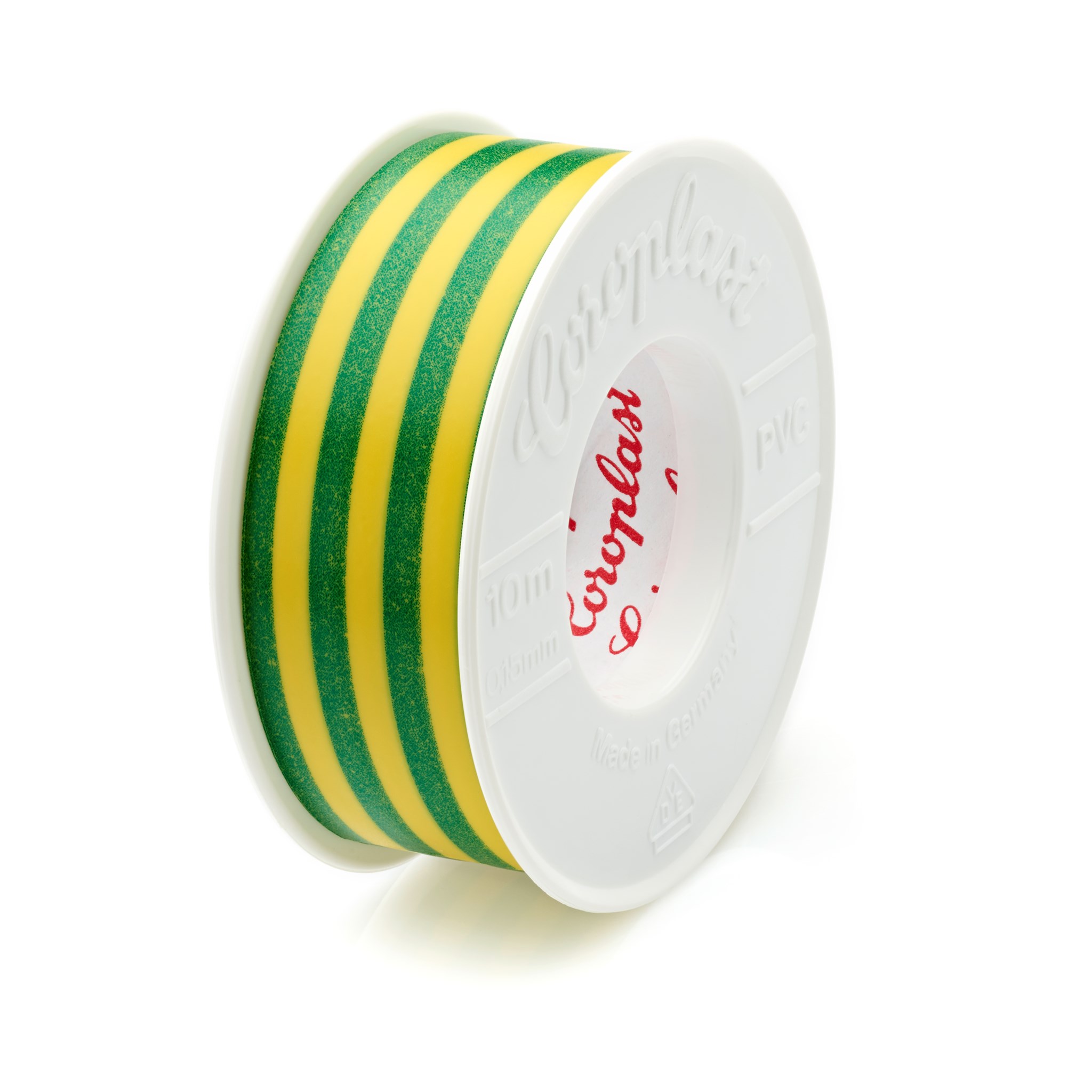 Isolierband Coroplast 302 Gelb/Grün 0,15 x 15,1mm