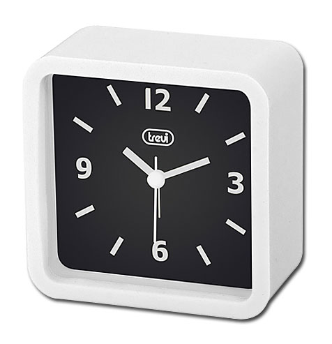 Trevi Quartz-Wecker weiß für 1xAA / Silent Mode