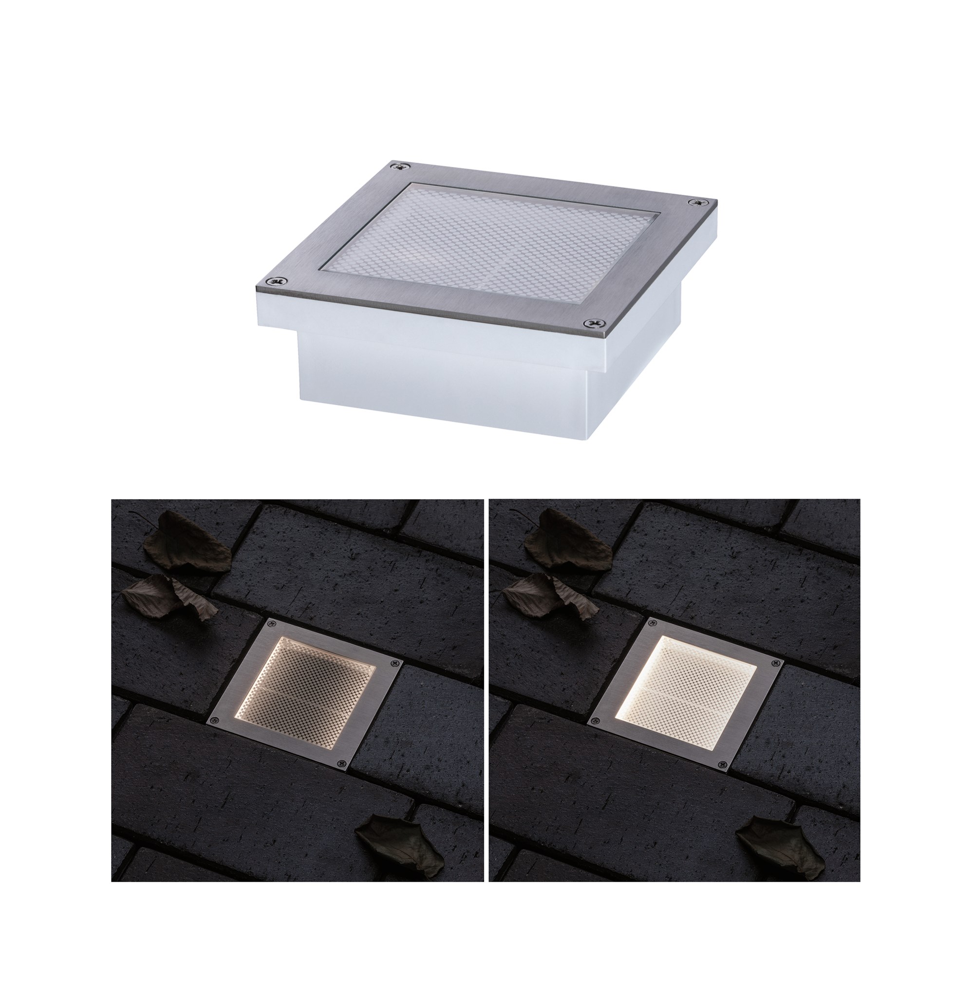 Bodeneinbauleuchte 1x0,8W | 80lm | 3000K | IP67 | mit Bewegungsmelder