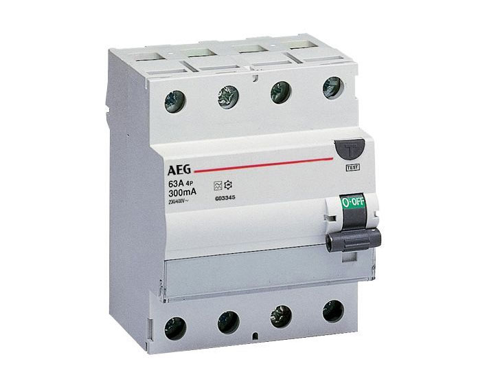 FI-Schutzschalter FIG / 40A / 4-polig / 30 mA / Type A / Bauart G