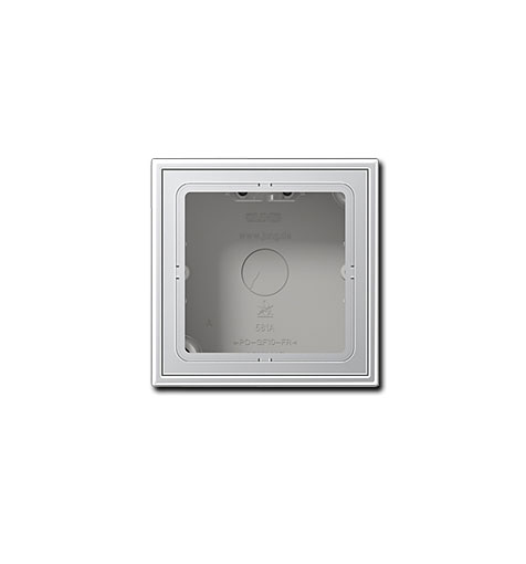 AP-Kappe 1-fach Kunststoff Farbe Aluminium matt