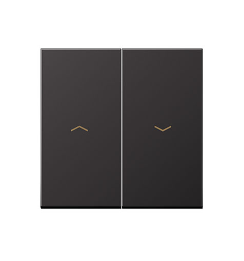 Wippe Jalousie 2-teilig dark lackiertes Aluminium