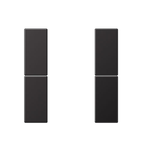 Tastensatz 2-fach dark lackiertes Aluminium