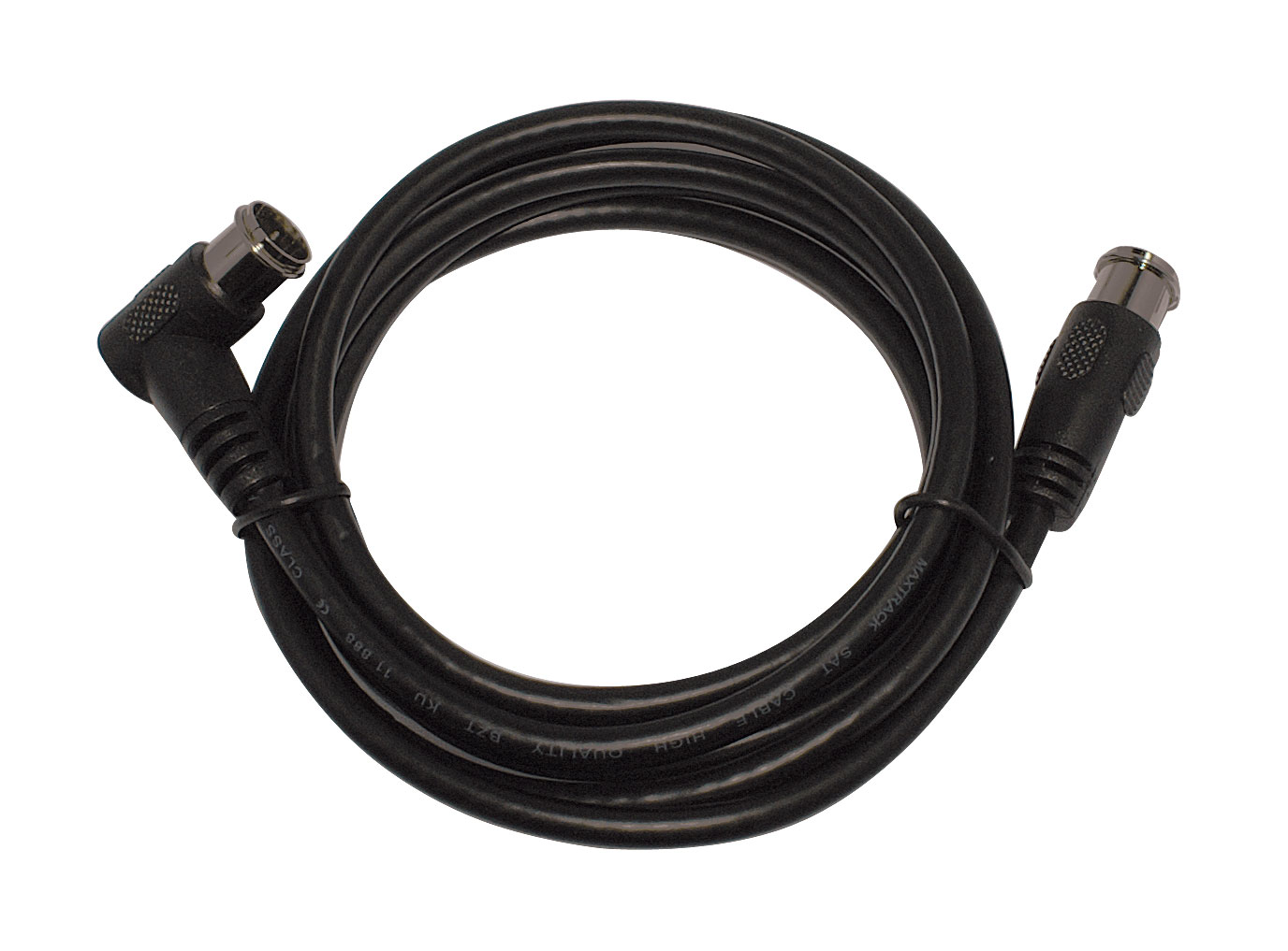 SAT Anschlusskabel - Quick-F-Stecker gerade - Quick-F-Winkelstecker 1,5 m