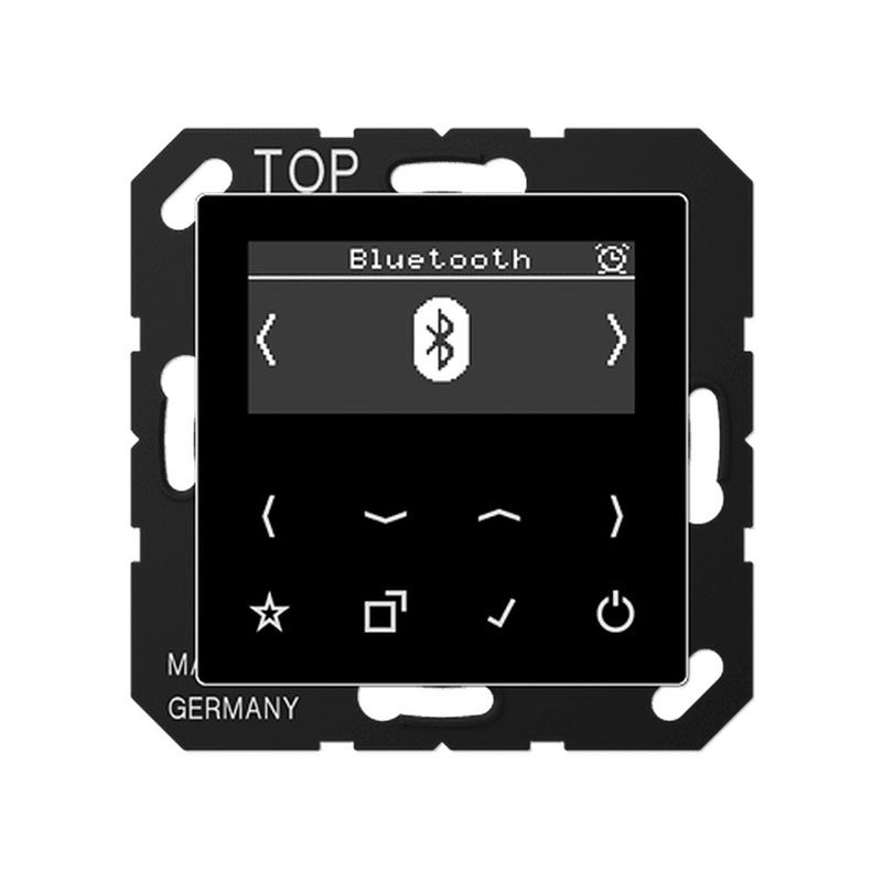 Jung Smart-Radio DAB+ mit Bluetooth Schwarz Serie A / AS