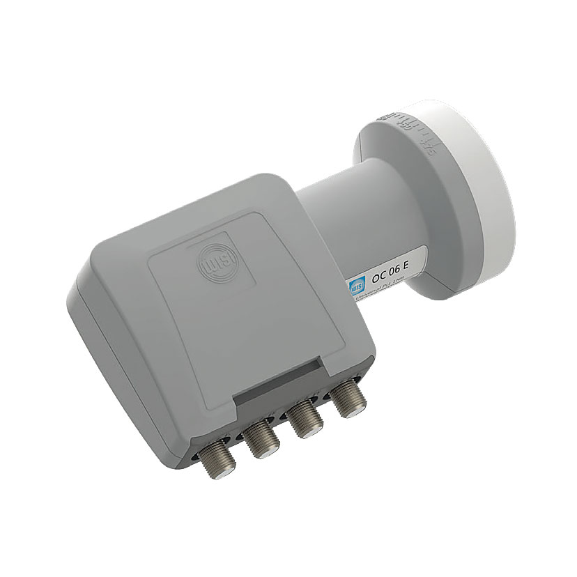 WISI Quad LNC OC06E Für 4 Teilnehmer (Receiveranschüsse) / universal - 4 cm Feedaufnahme