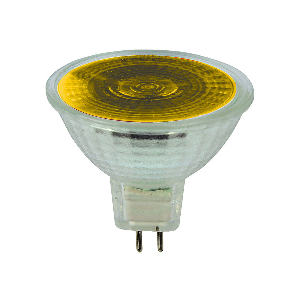 Color Kaltlichtspiegel Reflektorlampe MR16 / 50W / GU5,3 / 12V / 36° / UV-Stopp / Gelb