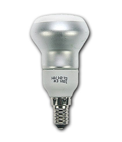 T2 Energiespar Reflektorlampe / 153 lm / 9W / E14 / R63 / 220-240V / 2.700 K / ww opal