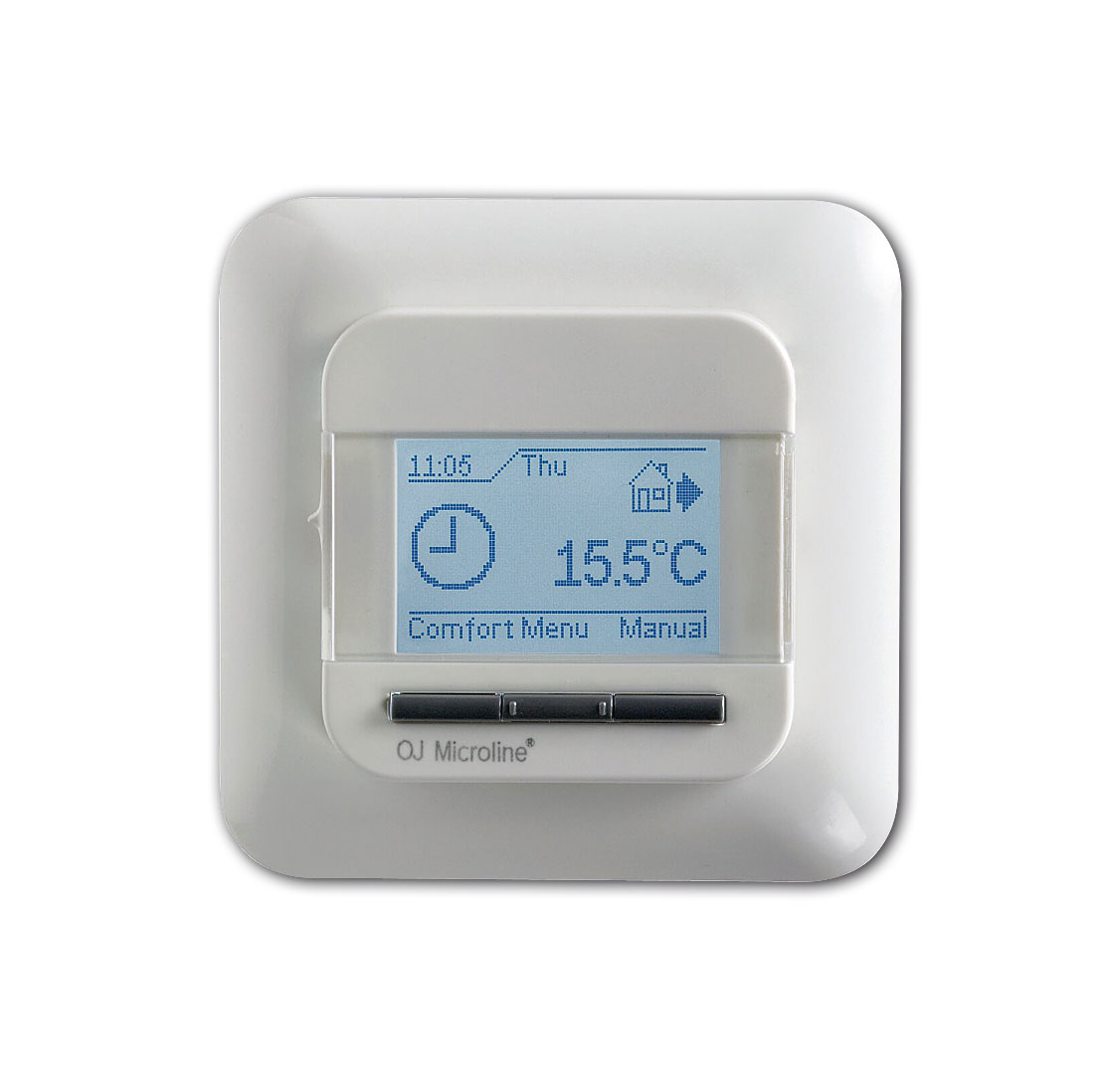 Elektronischer All-in-One-Uhrenthermostat mit Display und Zeitschaltuhr / einschl. NTC-Bodenfühler