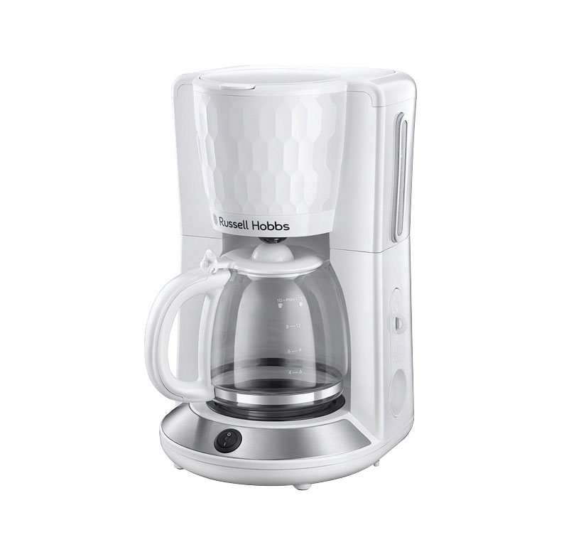 Honeycomb Glas-Kaffeemaschine weiß / WhirlTech-Brühtechnologie / 10 Tassen / 1.100 W