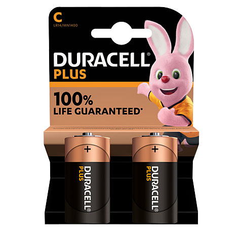 Duracell Alkaline Plus Mainline MN1400 / Baby / LR14 / C / 1,5V - 2er Blister