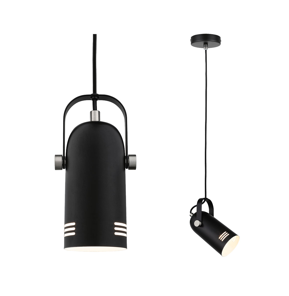 Pendelleuchte Neordic Lavea E27 max 15W / schwarz-Metall