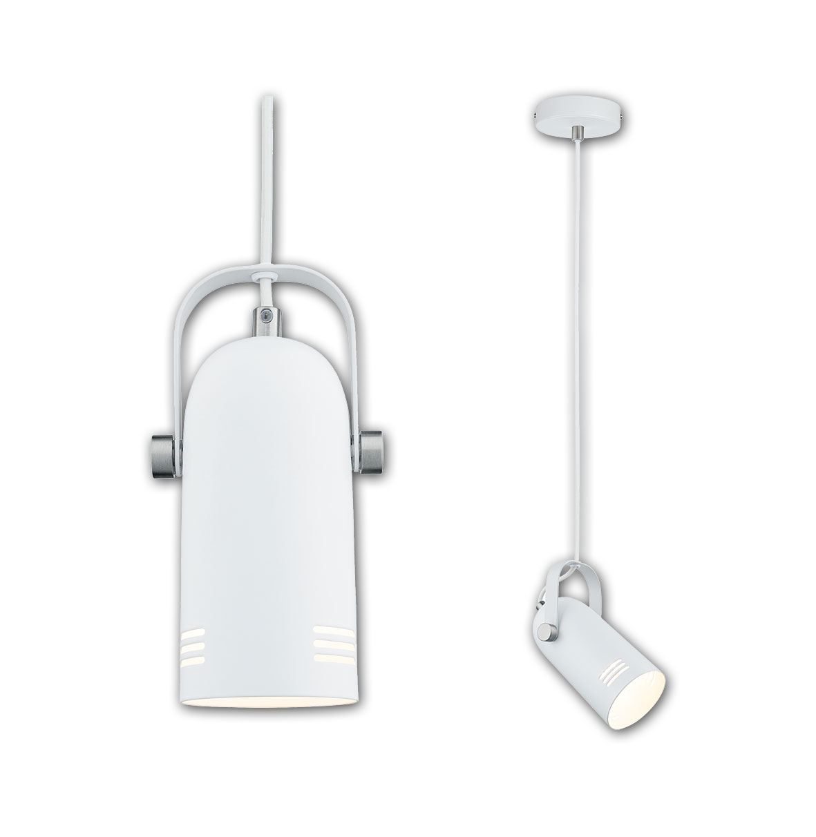 Pendelleuchte Neordic Lavea E27 max 15W / weiß-Metall