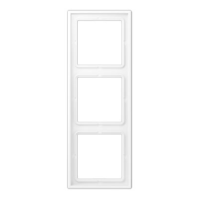Jung Rahmen 3-fach / 81 x 223 mm / Duroplast / Schneeweiß matt lackiert