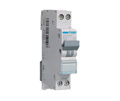 Leitungsschutzschalter 1P+N 6kA B-Charakteristik 16A 1 Modul