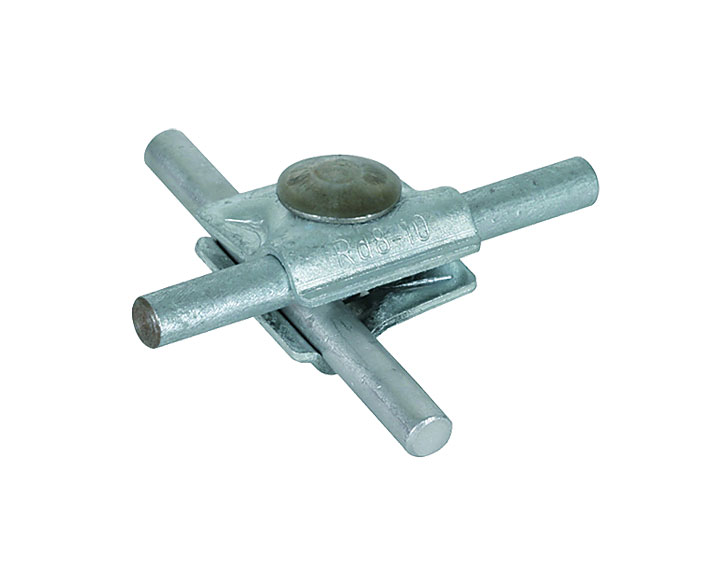 MV-Klemme Kreuz und parallel St/tZn / MVK 8,10 / für Runddraht 8-10mm