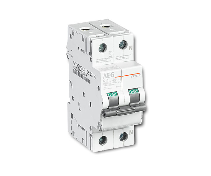 Leitungsschutzschalter 1-polig + N 16A / 10kA / 20A / EP101NC20 / 2M / Kennlinie C