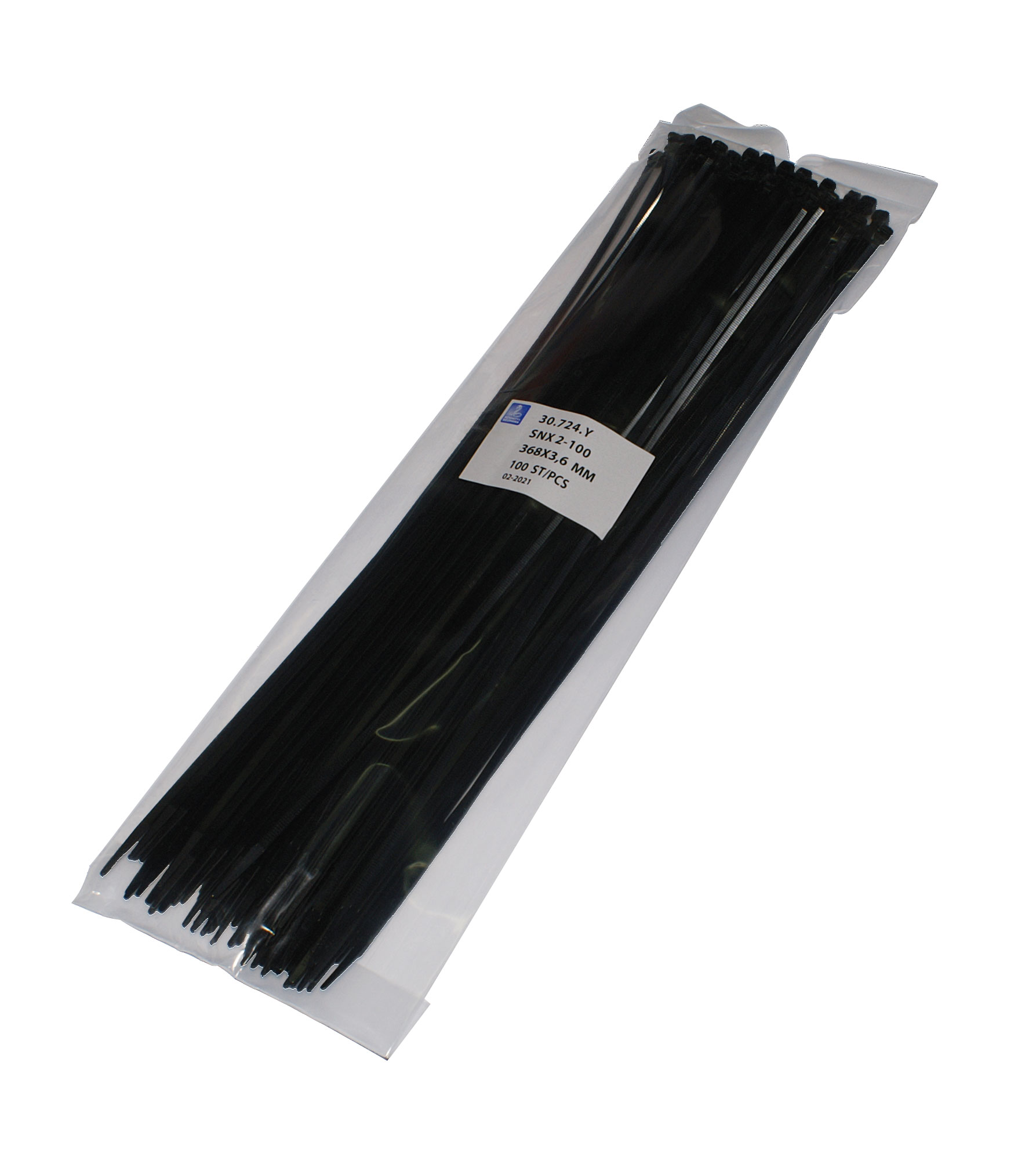 Kabelbinder 368 x 3,6 / schwarz / 100 Stk. Packung / UV beständig