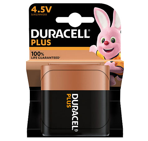 Duracell Alkaline Plus Mainline Flachbatterie MN1203 / 3LR1 / 4,5V - 1er Blister